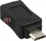 Adapter USB InLine MicroUSB - MiniUSB Czarny (31602)