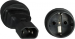 MicroConnect Power Adapter C14 - Schuko M-F, IEC 60320-C14 - CEE 7/7 M-F
