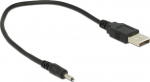 Delock USB / power cable 27cm Sort
