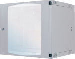 Intellinet Network Cabinet, Wall Mount (Double Section Hinged Swing Out), 6U, Usable Depth 235mm/Width 465mm, Grey, Flatpack, Max 30kg, Swings out for access to back of cabinet when installed on wall, 19", Parts for wall install (eg screws/rawl plugs)