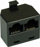 InLine ISDN socket rack 1x RJ45 male - 2x RJ45 żeński w/o terminal resistor (69934)