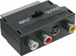Adapter AV InLine Scart - RCA (Cinch) x3 + S-Video czarny (89953)