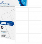 MediaRange Etiketten 99.1x33.9mm 800 St. stark sticky white