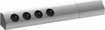 Bachmann CASIA - 2 m - indoors - Aluminium - Schwarz - 4 AC-Outputs - 69 mm