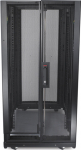 APC NetShelter SX - Rack - svart - 24U - 19" - TAA-compatible - for P/N: SMTL1500RM3UC, SMTL1500RMI3UC, SRT3000XLAUS, SRTL3KRM1UC, SRTL3KRM1UNC