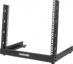 Intellinet Network Rack, Open Frame (Desktop), 12U, Usable Width 465mm, Black, Flatpack, 19", Three Year Warranty - Cabinet with open frame - Schwarz, RAL 9005 - 12U - 48.3 cm (19")