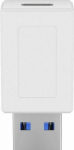 MicroConnect USB3.0 A - USB-C M-F, White, Adapter