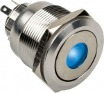 DimasTech vandalism switch/-taster 25mm, Silverline Dot - RGB