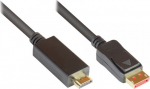 Alcasa Good Connections DP14-HDMI3 - 3 m - DisplayPort - HDMI - Male - Male - Straight