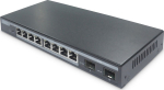 DIGITUS Switch 8-Port Gigabit 86W PoE + 2 SFP Ports schwarz