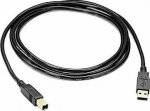 Cable USB PremiumCord USB-A - USB-B 2 m Czarny (ku2ab2bk)