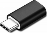 MicroConnect Lightning-USB-C Adapter, Black, Support Charging and sync up