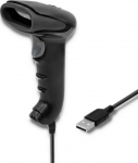 Qoltec 50866 Laser barcode reader 1D | CCD | USB | Black