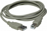 Cable USB Logo USB-A - USB-B 3 m White (17059)