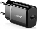 Ugreen 2.1A USB mains charger (black)
