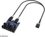 Akasa Interner USB 2.0 Hub-Karte, with. 30cm USB Kabel