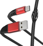 Kabel USB Hama USB-A - USB-C 1.5 m Black and red (002015400000)