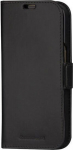 D. Bramante dbramante1928 Lynge - Foldable case for mobile phone - grain leather - svart - for Apple iPhone 13, 14, 15, 16e, 17e