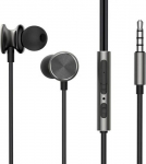 Joyroom JR-EW03 Earphone Wired In-Ear Headphones with Remote and Microphone 3.5mm Jack / dark gray