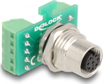 Delock Network adapter - 8-pole M12 (W) zu