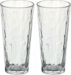 Koziol glasses CLUB NO. 19 super glass, 250 ml, 2 art, KOZIOL