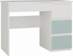 Topeshop Desk Topeshop Desk z 4 drawers, right, I'm passing by, 98x51x76 cm, white, mint