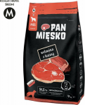 PAN MIĘSKO Pan Mięsko Karma dry for dogs Beef with goat (adult) crisps M 9kg