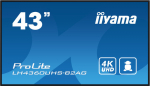IIYAMA LH4360UHS-B2AG 42.5IN 4K UHD, HAZE 25 500CD LANDSCAPE/ PORTRAI