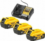 DEWALT Charger CHARGER DCB1104 +3x5.0Ah DCB1104P3