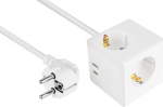 kabelmeister Steckdosenw&uuml;rfel 3-fach USB-C USB-A wei&szlig; - Accessories Power supply