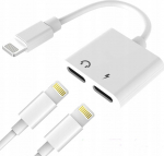 Wooco J-008 Dual Audio & Charge Adapter 2x Lightning