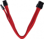 SilverStone 8-Pin-PCIe auf 6+2-Pin-PCIe Verl&auml;ngerung - 250mm rot