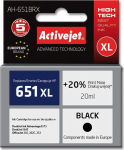 Activejet AH-651BRX Ink (replacement for HP 651 C2P10AE; Premium; 20 ml; black)