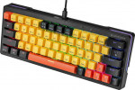 Tracer GameZone Evo1 Hot SWAP 63 RGB Yellow - Mechanical Keyboard | USB-C | 2.4 Ghz | Bluetooth 3.0/5.2 | TKL: 63 keys | battery 2000mAh | Anti-Ghosting