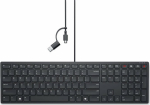Dell | Collaboration Keyboard | KB525C | Keyboard | Wired | US (QWERTY) | Black | USB-C