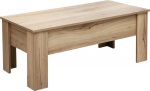 Coffee table HANNES 100x50xH42cm, rustic melamine