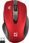 KIN Defender Mouse Wireless mouse Defender PRIME MB-053 optical clickless silent 1600dpi czerwona