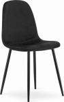 Leobert COMO upholstered chair, black velvet, dining room, loft, modern