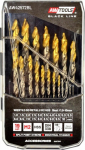 AWTools Drill AWTOOLS DRILL DO METAL M2 HSS-TiN KPL.19szt. /1.5-10mm / BLACK LINE