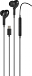 STREETZ N&ouml;&ouml;pk&otilde;rvaklapid USB-C, mikrofoniga, must