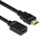 MediaRange HDMI Verl&auml;ngerungskabel, 18 Gbps, ARC, 2.0m, sw