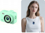 Xrec Mini Digital Camera X8 12mp Video 1080p Lcd 0.96'' Keychain pendant / X8 Mint green
