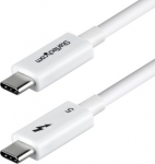 StarTech.com - USB-kabel - USB-C (hane) till USB-C (hane) - USB4 / Thunderbolt 3 / Thunderbolt 4 / Thunderbolt 5 / DisplayPort 2.1 - 1 m - passiv, 8K60Hz support, bidirectional - vit