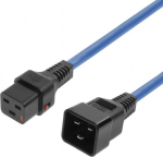 MicroConnect Powercord C19 IEC Lock - C20, blue 1.5m, PC1356