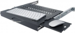 Stalflex Keyboard and Mouse Shelf 19" 1U 350mm Black