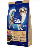 OPTIVITAL With fresh duck - dry dog food - 2.4kg