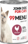 JOHN DOG 99 Menu Chicken - wet cat food - 400g
