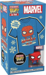Funko Pocket Pop! & Tee (Child): Marvel - Holiday Spiderman Vinyl Figure & T-Shirt (S)