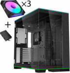Lian Li O11 Dynamic EVO RGB PC-Geh&auml;use Bundle, Midi Tower, ARGB, Tempered Glass + 3x UNI FAN SL-INF - schwarz
