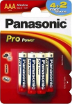Panasonic Pro Power patarei LR03PPG/6B (4+2 tk)